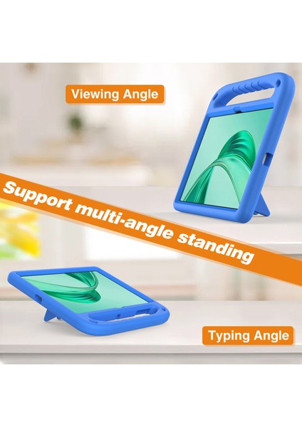 Honor Pad X8A Kılıf El Kavrama Kickstand Tablet Eva Kapak-Mavi Için (Yurt Dışından)