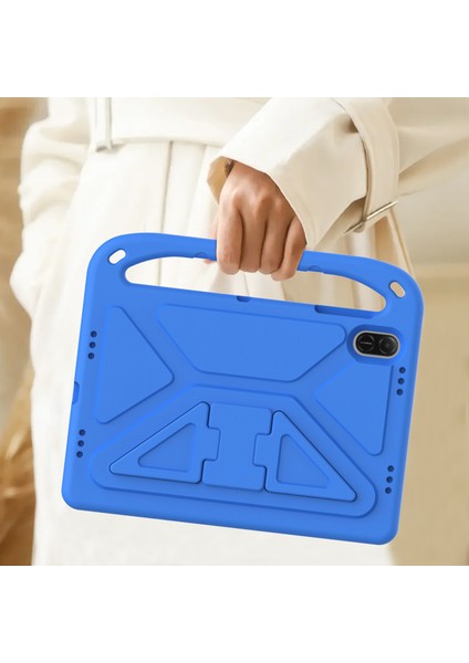 Honor Pad X8A Kılıf El Kavrama Kickstand Tablet Eva Kapak-Mavi Için (Yurt Dışından)
