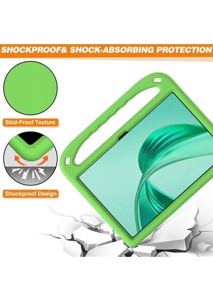 Honor Pad X8A Kılıf El Grip Kickstand Tablet Eva Kapak-Yeşil Için (Yurt Dışından)