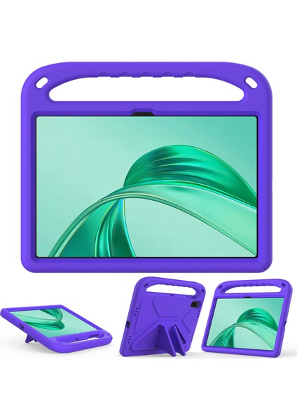 Honor Pad X8A Kılıf El Kavrama Kickstand Tablet Eva Kapak-Mor Için (Yurt Dışından)
