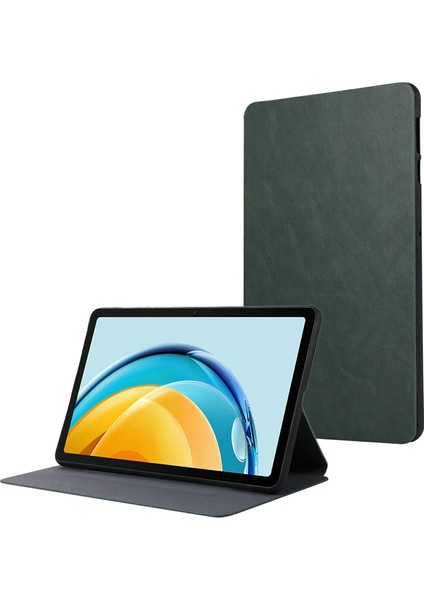 Huawei Matepad Se 10.1 2022 Kılıf Için Çizilmez Tablet Deri Kapak Standlı Yeşil (Yurt Dışından)