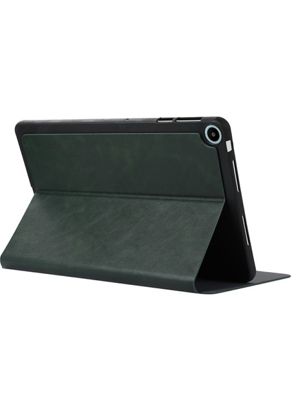 Huawei Matepad Se 10.1 2022 Kılıf Için Çizilmez Tablet Deri Kapak Standlı Yeşil (Yurt Dışından)