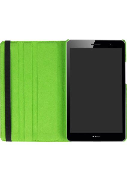 Litchi Deri Deri 360 Derece Döner Stand Tablet Koruyucu Kapak Huawei Mediapad T3 8.0-Yeşil (Yurt Dışından)