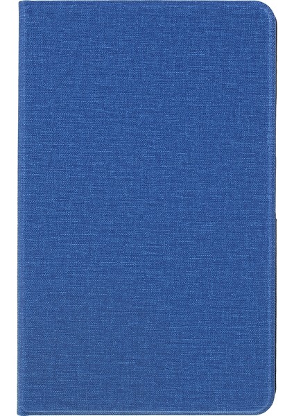 Huawei Mediapad M6 8,4 Inç Mavi Için Kumaş Dokulu Deri Standlı Kılıf (Yurt Dışından)