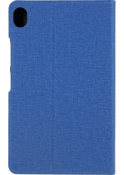 Huawei Mediapad M6 8,4 Inç Mavi Için Kumaş Dokulu Deri Standlı Kılıf (Yurt Dışından)