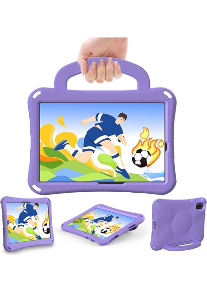 Huawei Matepad Se 11/honor Tablet V7 Için Eva Kılıf Tablet Koruyucu Kapak, Kickstand-Açık Mor (Yurt Dışından)