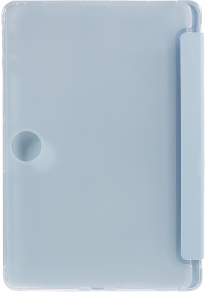 Honor Pad 9 Kılıf Üç Katlı Standlı Deri Tablet Kılıfı Kalem Yuvalı-Bebek Mavisi (Yurt Dışından)