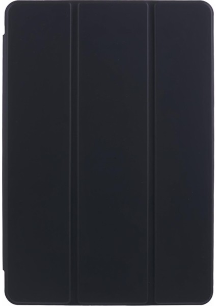 Honor Pad 9 Kılıf Üç Katlı Standlı Deri Tablet Kılıfı Kalem Yuvalı-Siyah (Yurt Dışından)
