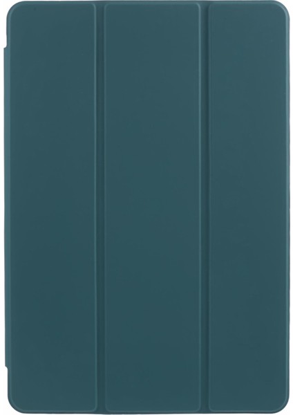 Honor Pad 9 Kılıf Üç Katlı Standlı Deri Tablet Kılıfı, Kalem Yuvası-Gece Yarısı Yeşili (Yurt Dışından)