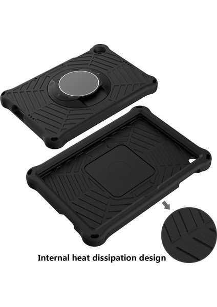 Örümcek Ağı Dokusu Kickstand Eva Kılıfı Omuz Askılı Huawei Enjoy Tablet 2/matepad T 10 9,7 Inç/matepad T 10S 10,1 Inç-Siyah (Yurt Dışından)