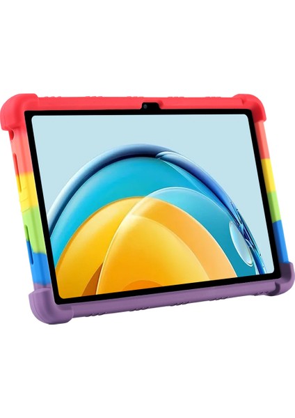 Huawei Matepad Se Için 10.4 Inç 2022 Darbeye Dayanıklı Tablet Kapak Kickstand-Rose ile Yumuşak Silikon Kılıf (Yurt Dışından)