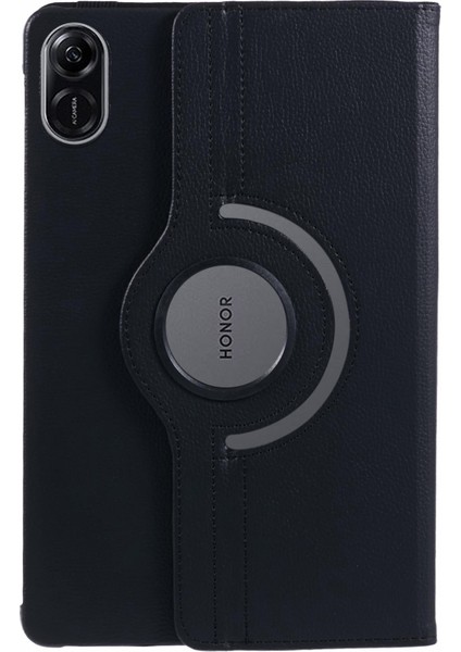 Honor Pad X8 Pro/honor Pad X9 Kılıf Deri+Tpu Tablet Kapak Döner Stand-Siyah (Yurt Dışından)