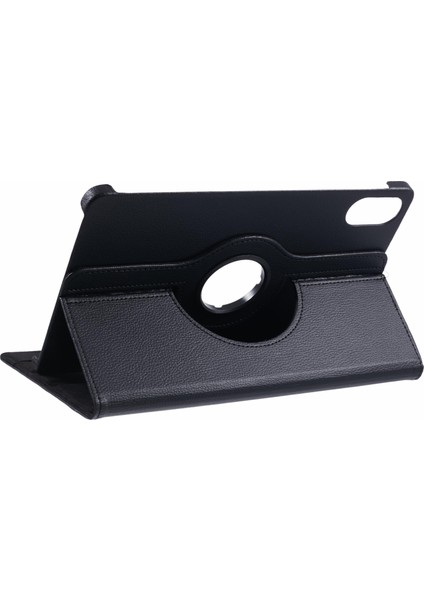 Honor Pad X8 Pro/honor Pad X9 Kılıf Deri+Tpu Tablet Kapak Döner Stand-Siyah (Yurt Dışından)