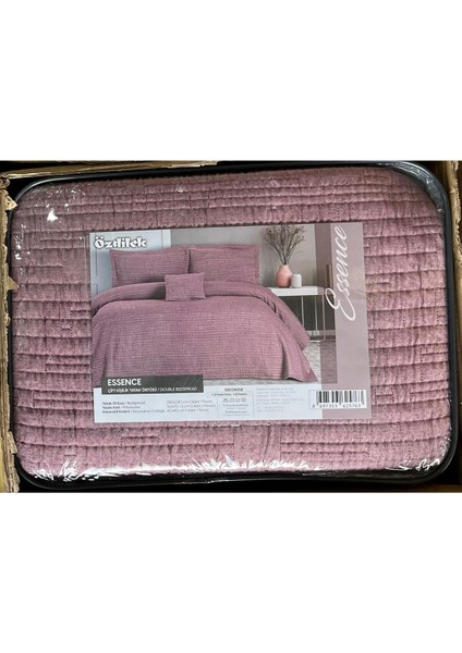 Essance Pembe Çift Kişilik Yatak Örtüsü