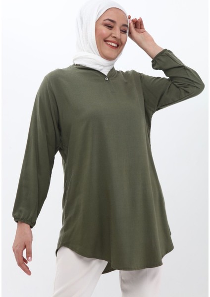 Dokuma Viskon Yumuşak Rahat Kumaş Desenli Tunik modelleri