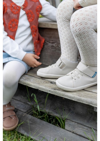 Smart Walker High Top Süper Mat Bej Barefoot Çocuk Bot fırsatları