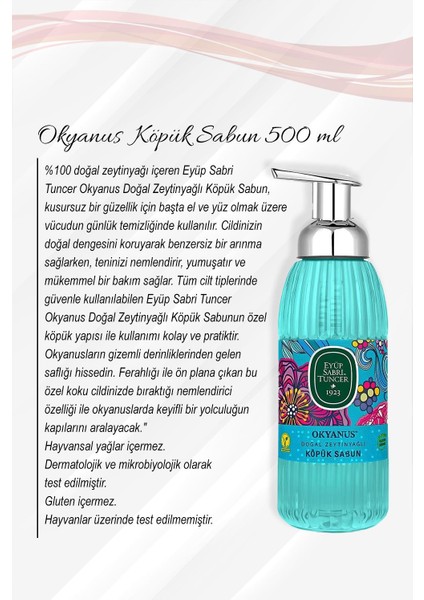 Sabun Paket 500 ml Okyanus, Hawaii Ananas, Rose Oud, Keçi Sütlü, Ayvalık Zeytin Çiçeği ve Rosie fiyatları