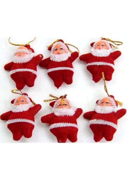 Yılbaşı Süsü Noel Baba 6lı Kırmızı