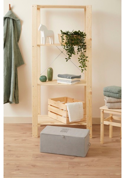 Tekno Trust 4'lü- 2 Orta ve 2 Küçük Boy Gri Renk Baza Altı Çeyiz Organizer Kazak Hurç modelleri