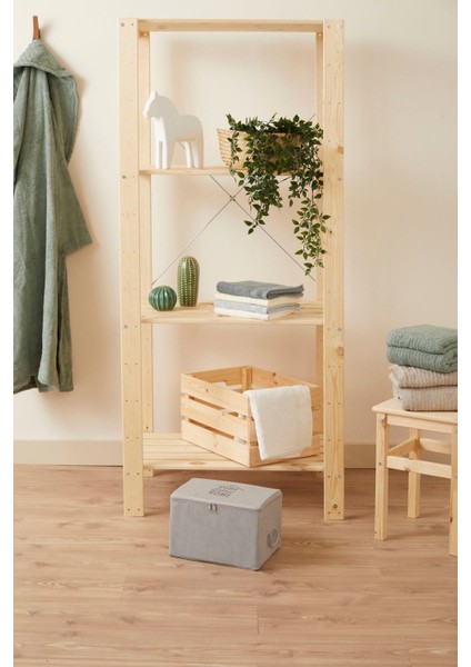 Tekno Trust 4'lü- 2 Orta ve 2 Küçük Boy Gri Renk Baza Altı Çeyiz Organizer Kazak Hurç fırsatları