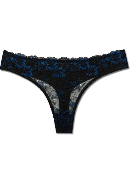 8'li Önü Dantel Arkası Çift Kat Pamuklu Tanga Kadın Külot indirimleri