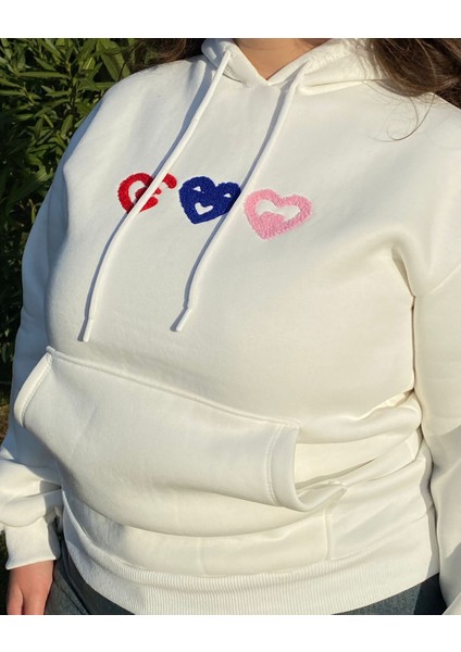 Kadın 3 Iplik Şardonlu Desenli Basic Sweatshirt fiyatları