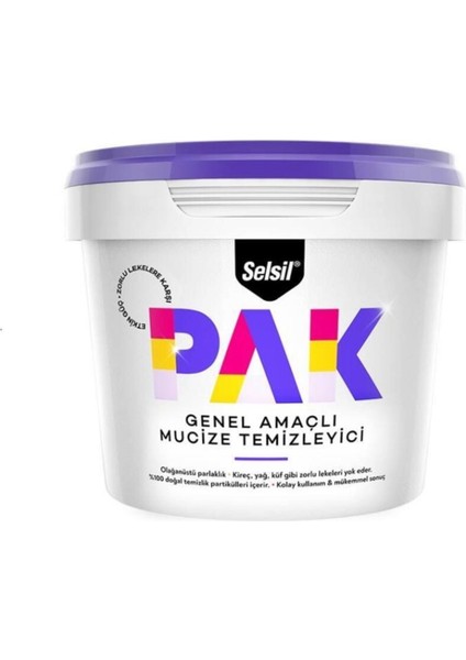 3 Adet Pak Genel Amaçlı Temizleyici 500 gr x 3