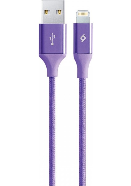 AlumiCable iPhone Uyumlu Şarj Kablosu - Mor 2DK16MR