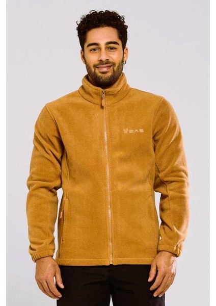 Saka Tam Fermuarlı Erkek Polar Sweatshirt