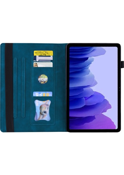 Honor Pad X8 Pro/pad X9 Deri Kılıf Cüzdan Iş Tablet Kapağı-Mavi (Yurt Dışından)
