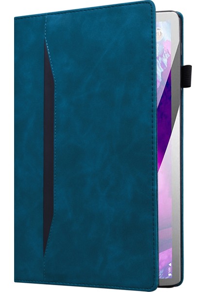 Honor Pad X8 Pro/pad X9 Deri Kılıf Cüzdan Iş Tablet Kapağı-Mavi (Yurt Dışından)