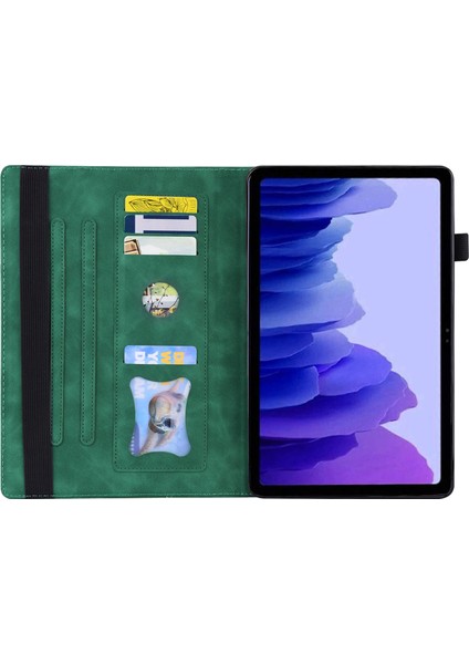 Honor Pad X8 Pro/pad X9 Deri Kılıf Cüzdan Iş Tablet Kapağı-Yeşil (Yurt Dışından)
