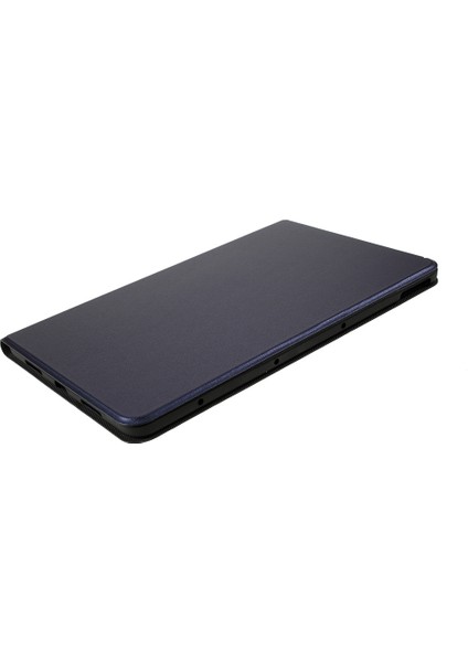 Huawei Matepad 10.4(2020)/(2022)/HONOR V6-Koyu Mavi Için Pu Deri Standlı Tablet Kılıfı (Yurt Dışından)