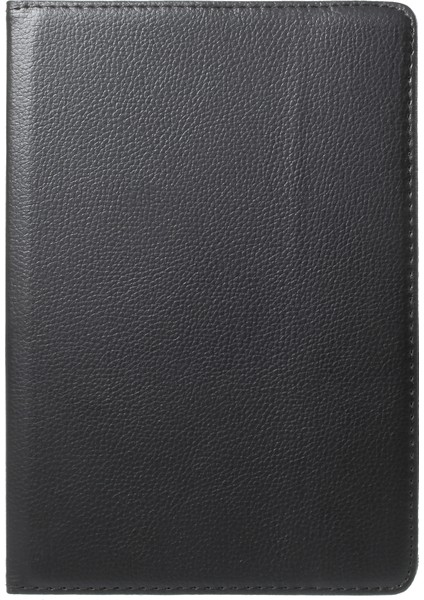 Litchi Tahıl Deri Koruyucu Kılıf 360 Derece Döner Standlı Içi Boş Tasarım Huawei Mediapad T3 10-Siyah (Yurt Dışından)