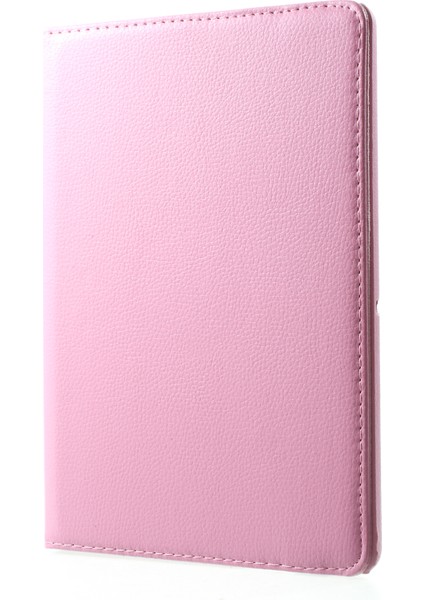 Litchi Tahıl Deri Koruyucu Kılıf 360 Derece Döner Standlı Içi Boş Tasarım Huawei Mediapad T3 10-Pembe (Yurt Dışından)