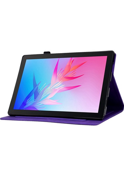 Huawei Enjoy Tablet 2/matepad T 10 9,7 Inç/t 10S 10,1 Inç/honor Pad 6 10,1 Inç/pad X6 9,7 Inç Tablet Kılıfı Desen Baskılı Pu Deri Kart Yuvaları Stand Kapağı (Yurt Dışından)