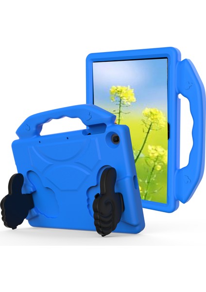 Başparmak Kickstand Eva Kılıf Huawei Enjoy Tablet 2 10.1/onur Pad T6 10.1-Inç/onur Pad X6/matepad T10/T10S-MAVI (Yurt Dışından)