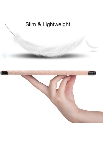 Honor Pad V8 Için Üç Katlı Stand Tablet Kılıfı Otomatik Uyku / Uyandırma-Gül Altın ile Pu Deri Tam Koruyucu Kapak (Yurt Dışından) indirimleri