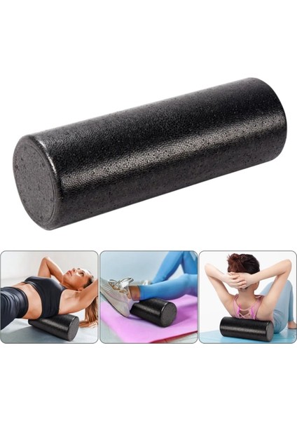 Foam Roller 30CM Köpük Rulo Pilates Egzersiz Köpüğü Siyah