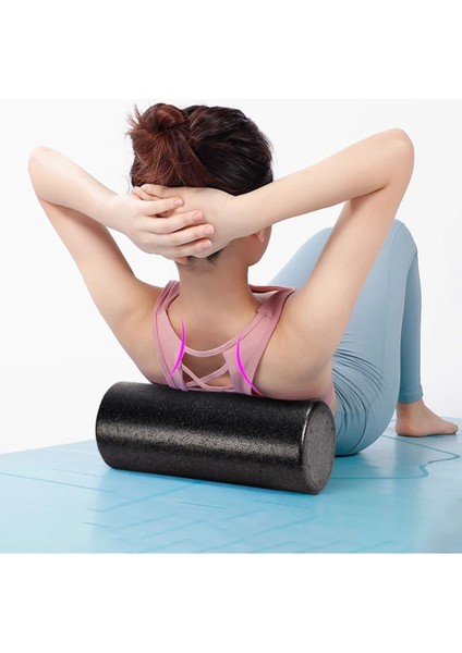 Foam Roller 30CM Köpük Rulo Pilates Egzersiz Köpüğü Siyah