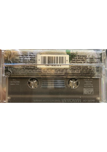 Manowar – Best Of Manowar - The Hell Of Steel 1994 Baskı (Kaset)