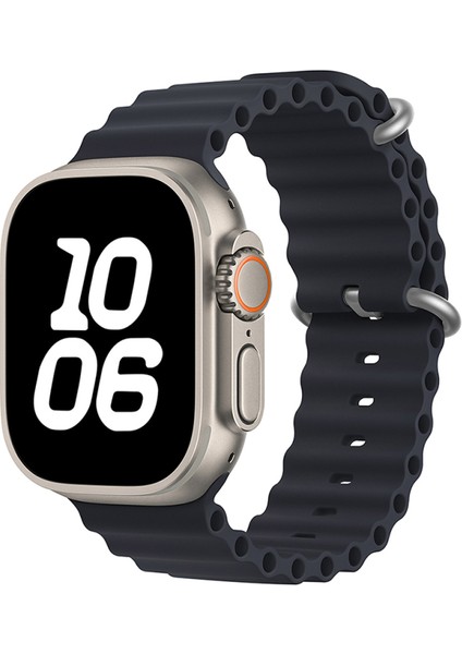 Watch Ultra 49MM Uyumlu Krd-75 Uyumlu Kordon - Koyu Yeşil