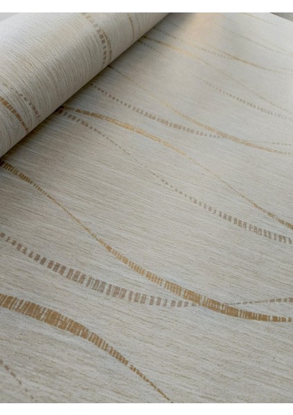 Black Serisi Simli Bej Üzerine Krem Elips Desenli Silinebilir Duvar Kağıdı 16 M² indirimleri