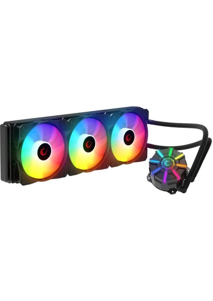 Helıos C3 Siyah 68CFM 1800RPM Rainbow Amd Am5/ıntel LGA1700 360MM Sıvı Soğutmalı Cpu Fan