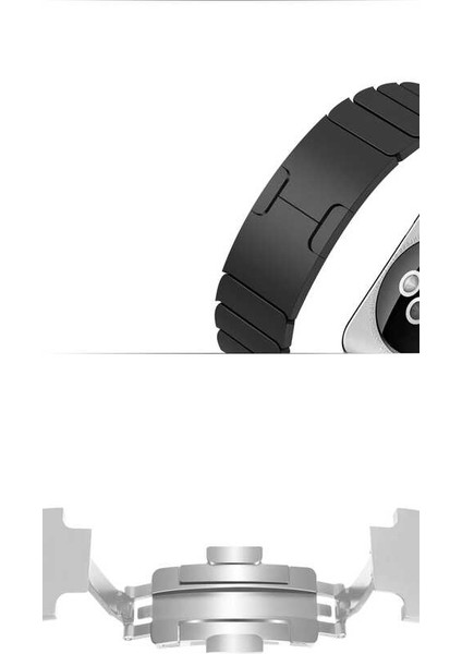 Apple Watch Ultra 49MM Kordon Uyumlu Krd-35 Metal Strap Kayış - Siyah indirimleri