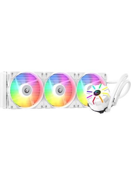 Helıos C3 Beyaz 68CFM 1800RPM Rainbow Amd Am5/ıntel LGA1700 360MM Sıvı Soğutmalı Cpu Fan