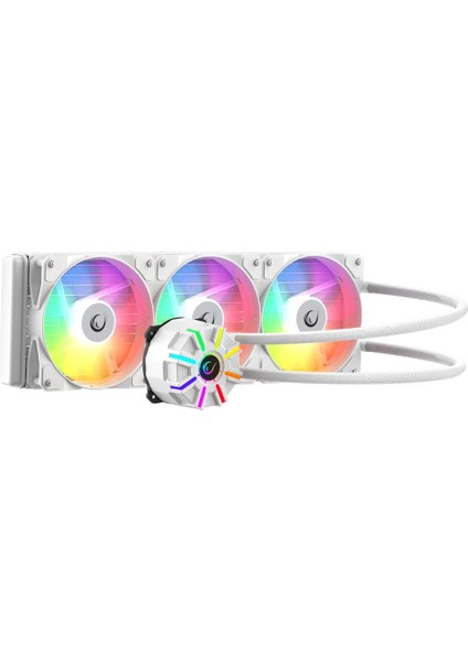 Helıos C3 Beyaz 68CFM 1800RPM Rainbow Amd Am5/ıntel LGA1700 360MM Sıvı Soğutmalı Cpu Fan