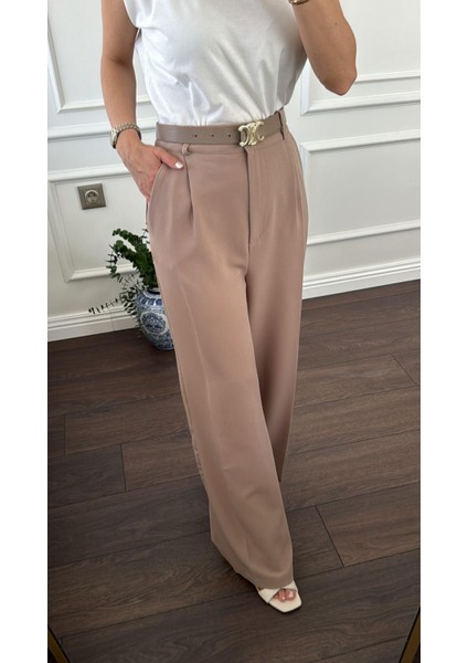 Palazzo Kemerli Pantolon Vizon fiyatları