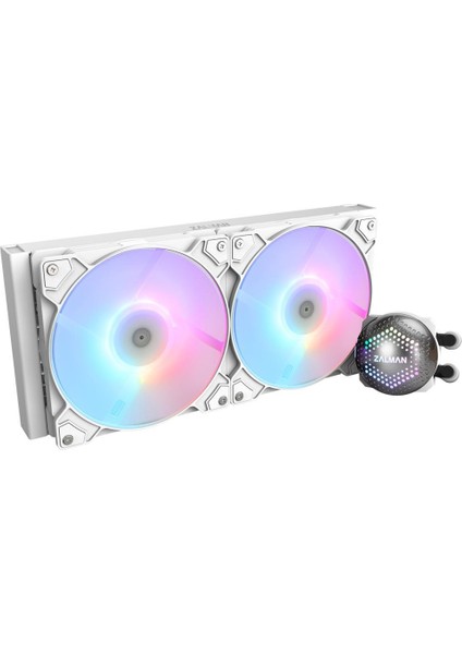 ALPHA28 Beyaz 83CFM 1600RPM 2*14CM Argb Fan Amd Am5/ıntel LGA1700 280MM Sıvı Soğutmalı Cpu Fan