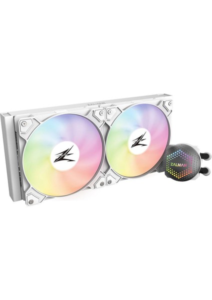 ALPHA28 Beyaz 83CFM 1600RPM 2*14CM Argb Fan Amd Am5/ıntel LGA1700 280MM Sıvı Soğutmalı Cpu Fan